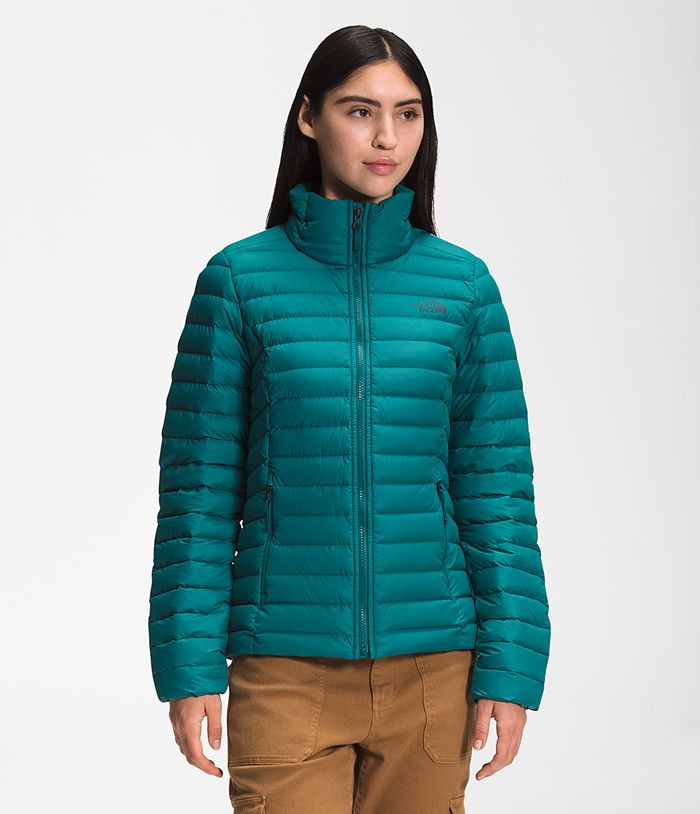Plumifero The North Face Mujer Stretch - Colombia UHFBIR134 - Verde